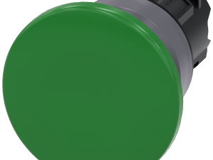 pulsador de seta, 22 mm, redondo, plástico con ani (3SU1030-1BD40-0AA0)