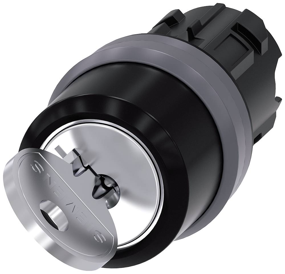 Interruptor de llave RONIS, 22 mm, redondo, plásti (3SU1030-4CC01-0AA0)