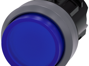 pulsador luminoso, 22 mm, redondo, plástico con an (3SU1031-0BB50-0AA0)