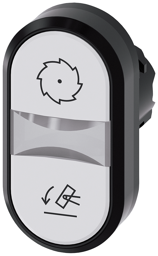 pulsadores dobles iluminado, 22 mm, redondo, plást (3SU1001-3AB66-0AP0)