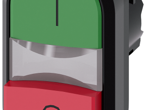 pulsadores dobles iluminado, 22 mm, redondo, plást (3SU1001-3BB42-0AK0)