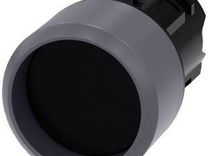 pulsador, 22 mm, redondo, plástico con anillo fron (3SU1030-0CB10-0AA0)