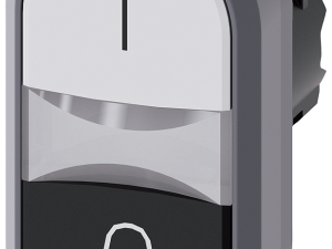 pulsador doble, 22 mm, redondo, plástico con anill (3SU1030-3AB61-0AK0)