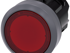 pulsador luminoso, 22 mm, redondo, plástico con an (3SU1031-0AA20-0AA0)