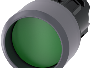 pulsador, 22 mm, redondo, plástico con anillo fron (3SU1030-0CB40-0AA0)