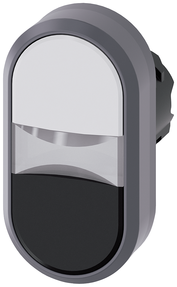 pulsadores dobles iluminado, 22 mm, redondo, plást (3SU1031-3AB61-0AA0)