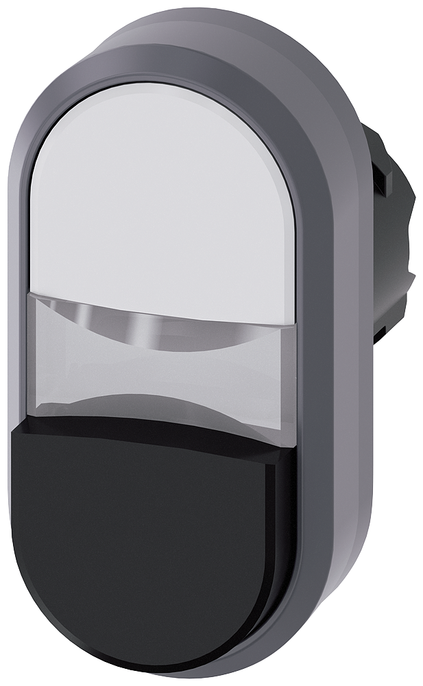 pulsadores dobles iluminado, 22 mm, redondo, plást (3SU1031-3BB61-0AA0)