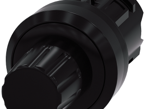 pulsador de parada, 22 mm, redondo, plástico, negr (3SU1000-0HC10-0AA0)
