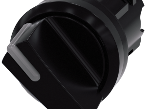 Selector iluminable, 22 mm, redondo, plástico, neg (3SU1002-2BC10-0AA0)