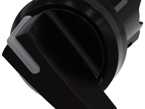 Selector iluminable, 22 mm, redondo, plástico, neg (3SU1002-2CF10-0AA0)