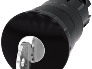 pulsador de seta, 22 mm, redondo, plástico, negro, (3SU1000-1HG10-0AA0)