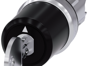 Interruptor de llave BKS, 22 mm, redondo, metal, b (3SU1050-5PP01-0AA0)