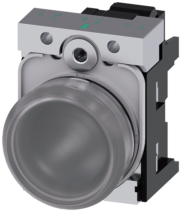 lámpara de señalización, 22 mm, redondo, metal, br (3SU1152-6AA70-3AA0)