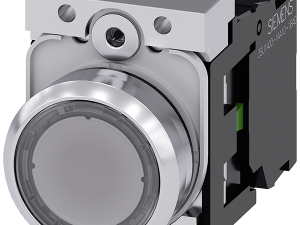 pulsador luminoso, 22 mm, redondo, metal, brillant (3SU1153-0AB70-1BA0)