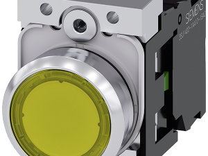 pulsador luminoso, 22 mm, redondo, metal, brillant (3SU1156-0AB30-1BA0)