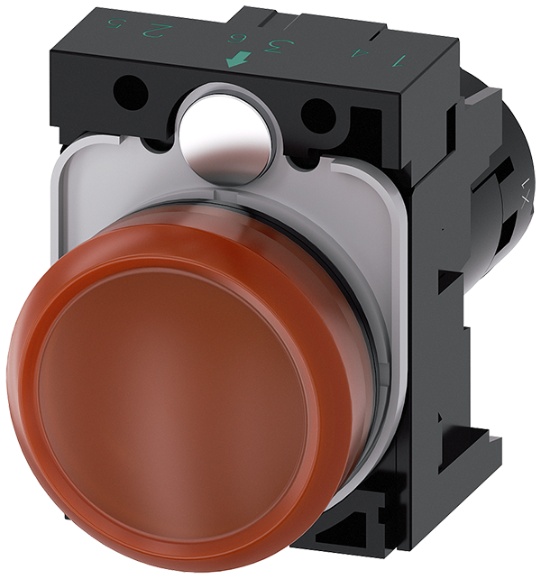 lámpara de señalización, compacto, 22 mm, redondo, (3SU1201-6AB00-1AA0)