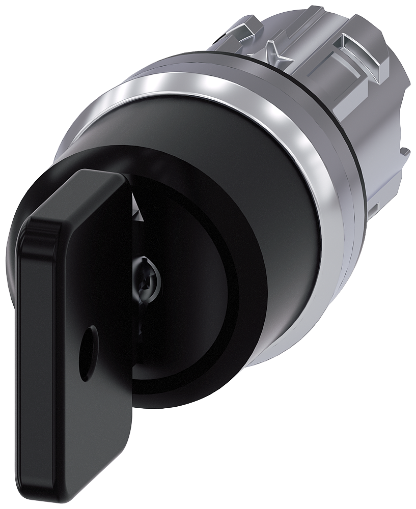 interruptor de llave O.M.R, 22 mm, redondo, metal, (3SU1050-4HL01-0AA0)