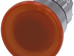 pulsador de seta iluminado, 22 mm, redondo, metal, (3SU1051-1BA00-0AA0)