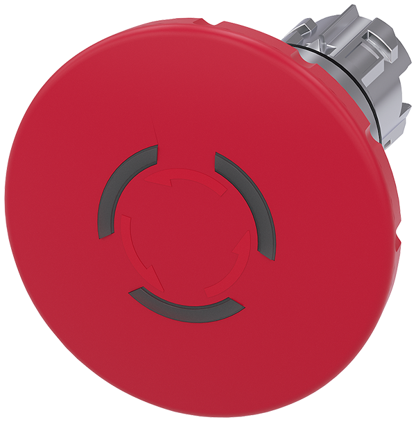 Pulsador de seta de parada de emergencia, iluminab (3SU1051-1JB20-0AA0)