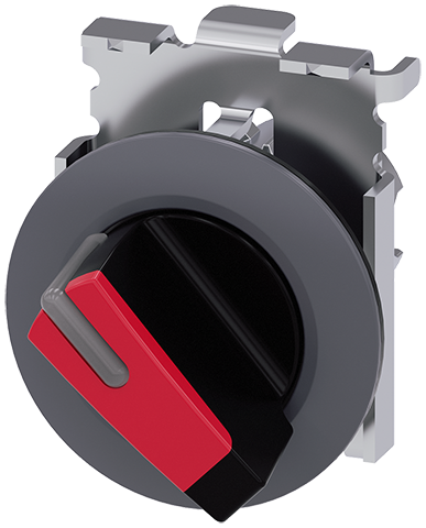 selector, iluminable, 30 mm, redondo, metal, mate, (3SU1062-2DC20-0AA0)