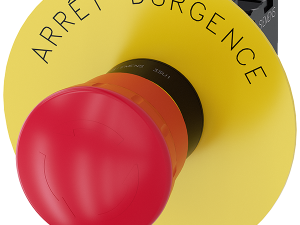 Pulsador de seta de parada de emergencia, 22 mm, r (3SU1100-1HB20-1CJ0)