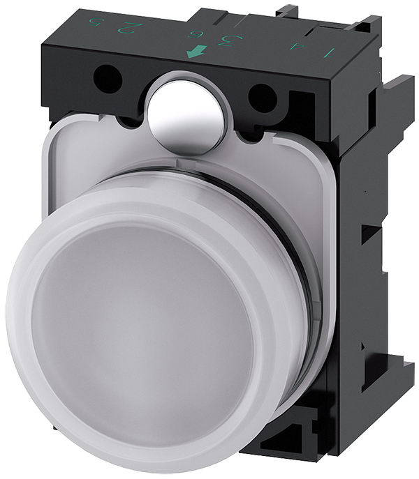 lámpara de señalización, 22 mm, redondo, plástico, (3SU1102-6AA60-1AA0)