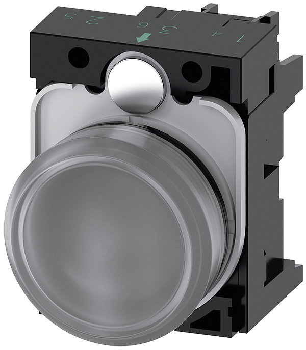 lámpara de señalización, 22 mm, redondo, plástico, (3SU1102-6AA70-1AA0)