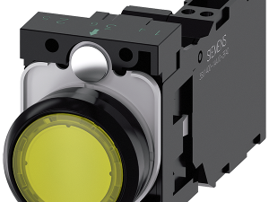 pulsador luminoso, 22 mm, redondo, plástico, amari (3SU1106-0AB30-3FA0)