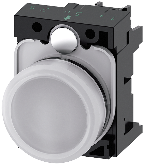 lámpara de señalización, 22 mm, redondo, plástico, (3SU1106-6AA60-1AA0)