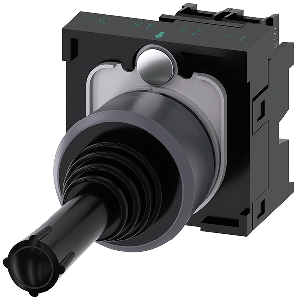 manipulador, 22 mm, redondo, plástico con anillo f (3SU1130-7AD10-1NA0)