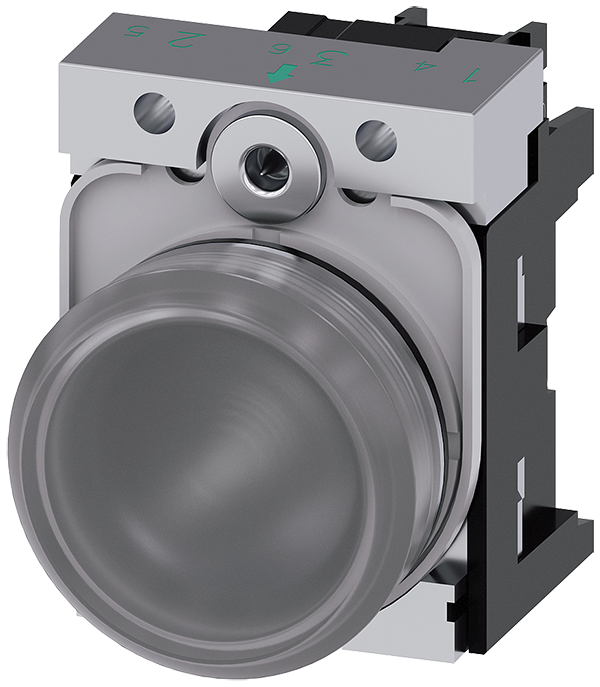 lámpara de señalización, 22 mm, redondo, metal, br (3SU1152-6AA70-1AA0)