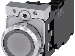 pulsador luminoso, 22 mm, redondo, metal, brillant (3SU1153-0AB70-1FA0)