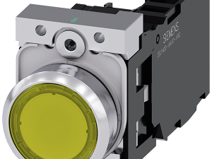 pulsador luminoso, 22 mm, redondo, metal, brillant (3SU1156-0AB30-1FA0)