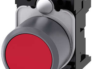 pulsador, compacto, con carrera prolongada (12 mm) (3SU1230-0EB20-0AA0)