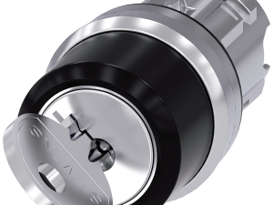 Interruptor de llave RONIS, 22 mm, redondo, metal, (3SU1050-4BF21-0AA0)