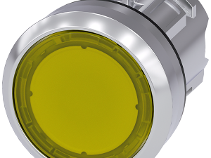 pulsador luminoso, 22 mm, redondo, metal, brillant (3SU1051-0AA30-0AA0)