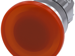 pulsador de seta iluminado, 22 mm, redondo, metal, (3SU1051-1BD00-0AA0)