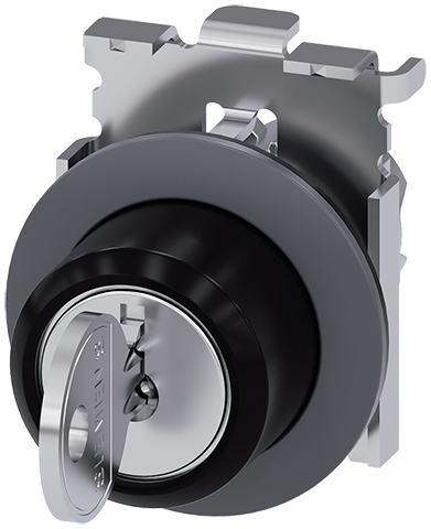 Interruptor de llave RONIS, 30 mm, redondo, metal, (3SU1060-4LL11-0AA0)