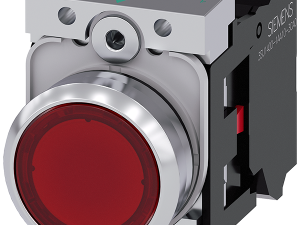 pulsador luminoso, 22 mm, redondo, metal, brillant (3SU1153-0AB20-3CA0)