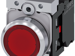 pulsador luminoso, 22 mm, redondo, metal, brillant (3SU1153-0AB20-1CA0)