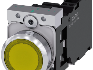 pulsador luminoso, 22 mm, redondo, metal, brillant (3SU1156-0AB30-3FA0)