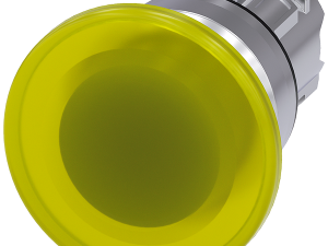 pulsador de seta iluminado, 22 mm, redondo, metal, (3SU1051-1BD30-0AA0)