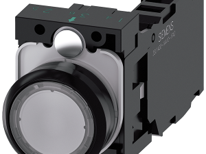 pulsador, 22 mm, redondo, plástico, transparente, (3SU1100-0AB70-1FA0)