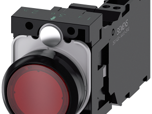 pulsador luminoso, 22 mm, redondo, plástico, rojo, (3SU1103-0AB20-3FA0)