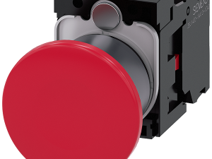 pulsador de seta, 22 mm, redondo, plástico con ani (3SU1130-1BA20-1CA0)