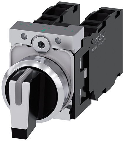 selector, iluminable, 22 mm, redondo, metal, brill (3SU1150-2BL60-1LA0)