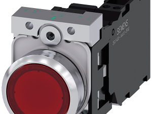 pulsador luminoso, 22 mm, redondo, metal, brillant (3SU1153-0AB20-3FA0)