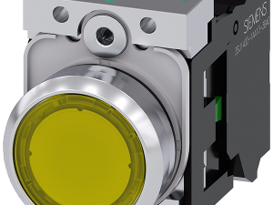 pulsador luminoso, 22 mm, redondo, metal, brillant (3SU1156-0AB30-3BA0)