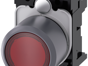 pulsador, compacto, con carrera prolongada (12 mm) (3SU1231-0EB20-0AA0)