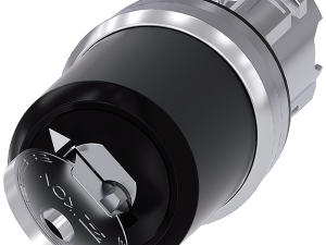 Interruptor de llave IKON, 22 mm, redondo, metal, (3SU1050-5XF11-0AA0)